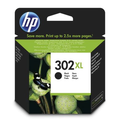 hp 302XL High Yield Ink Cartridge Black Single Pack F6U68AE